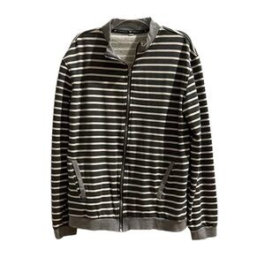 Fredd Marshall striped zip up jacket